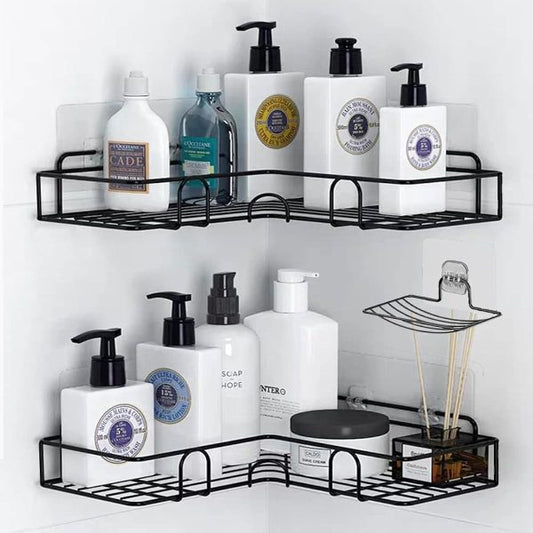 Kitchen Bathroom Corner Metal Rack Shelf New Design